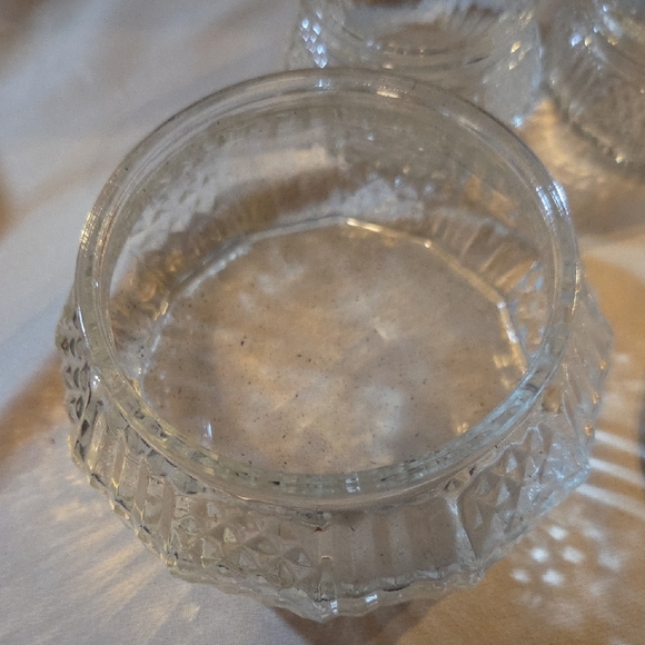 Dresser Powder And Cream Jar Set Gold  Vanity  Set. Vintage - Picture 4 of 7